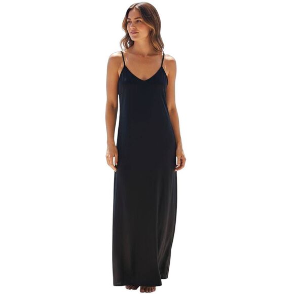 Huskary Navy Maxi Dress w/Pockets Sz.S NWOT - Picture 1 of 7